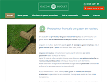 Tablet Screenshot of gazon-duguet.fr